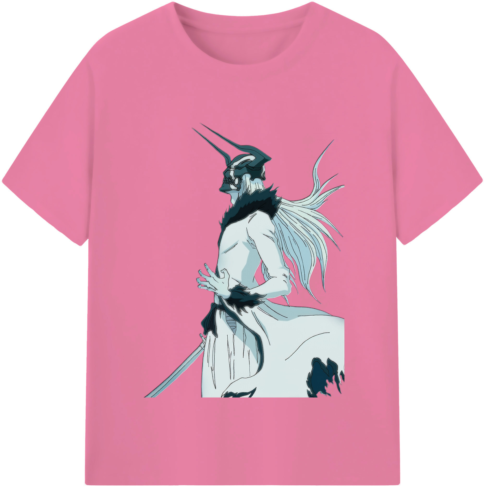 （画像用） ブリーチ 黒崎一護（くろさき いちご）BLEACH Kurosaki Ichigo 綿100％半袖Tシャツ（フロントプリント）